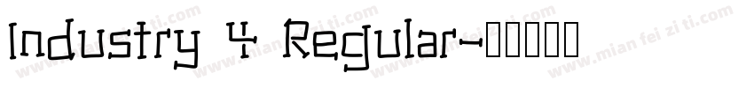 Industry 4 Regular字体转换
